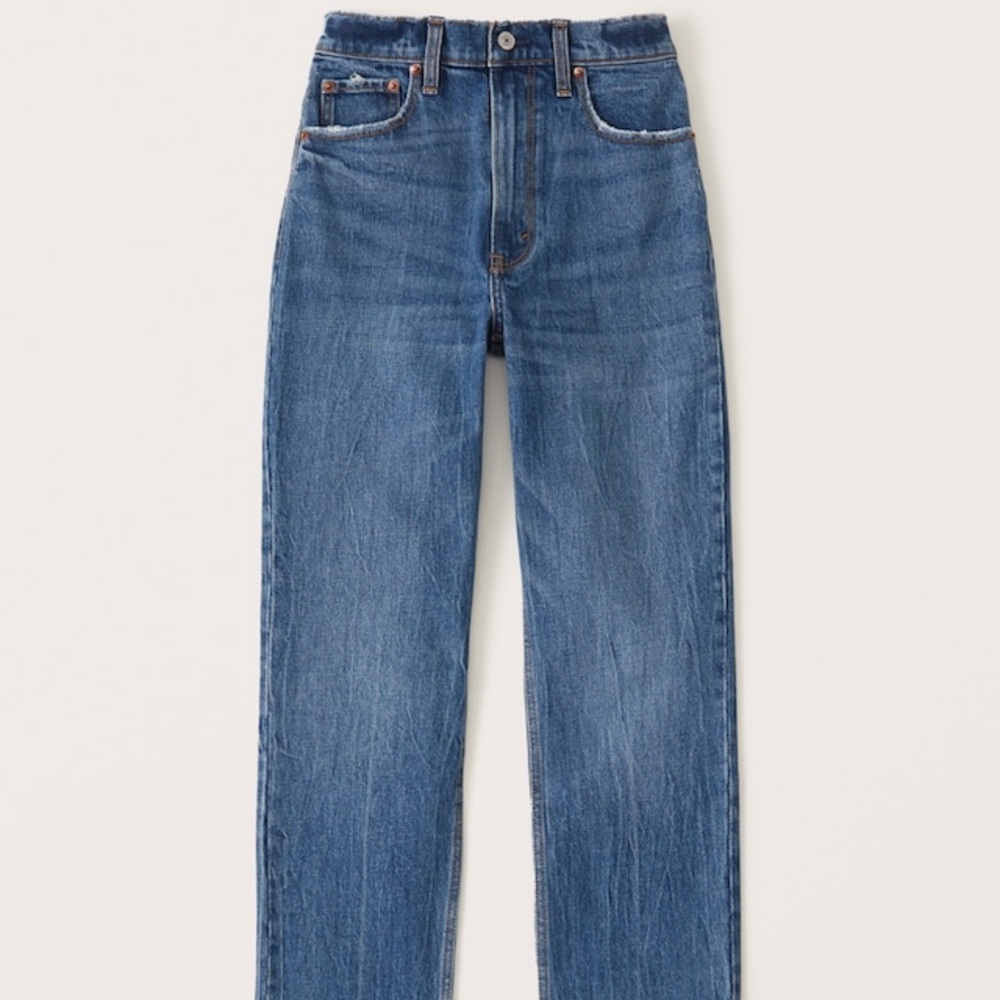 Abercrombie & Fitch the 90s straight ultra high rise LONG